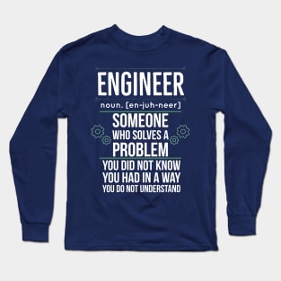 funny engineer definition Long Sleeve T-Shirt